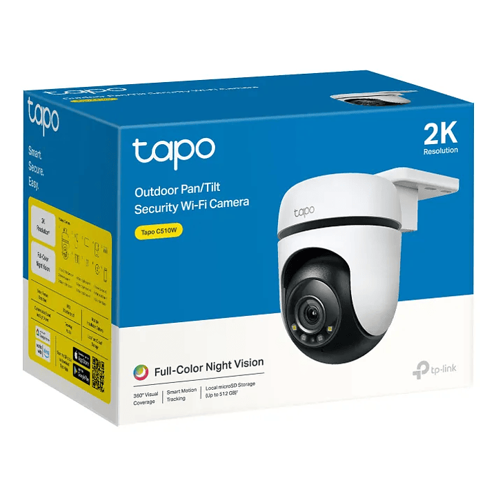 Camara De Seguridad Wifi Tp-link Tapo C510w 3mp Exterior 2k 2.4ghz 1