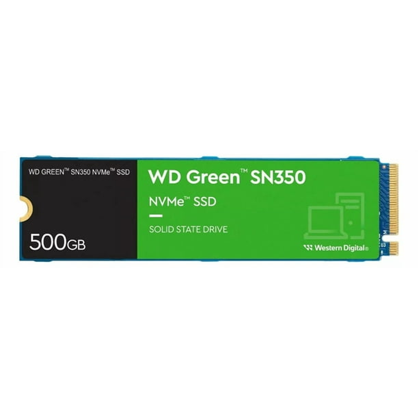 Unidad de Estado Sólido Western Digital Green SN350 500GB, M.2 2280, NVMe PCIe 3.0 x4 1