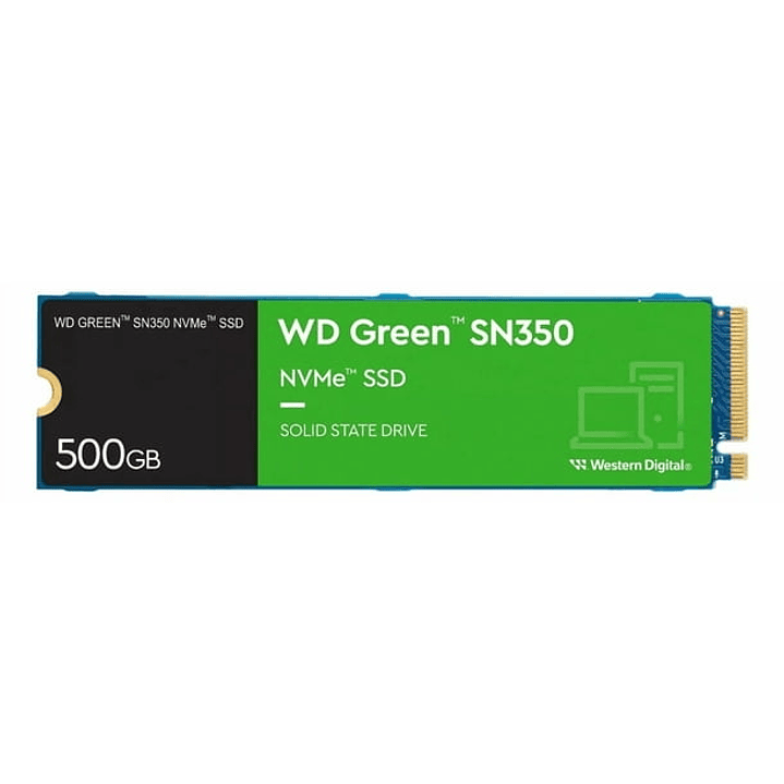 Unidad de Estado Sólido Western Digital Green SN350 500GB, M.2 2280, NVMe PCIe 3.0 x4 1