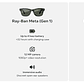 Ray-Ban Meta (Gen 2) Wayfarer RW4012 - Matte Black - Clear - Talla S - Miniatura 8
