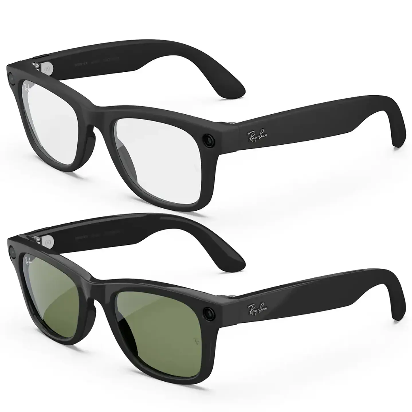 Ray-Ban Meta (Gen 2) Wayfarer RW4012 - Color Shiny Black - Transitions Graph. Green - Talla S 1