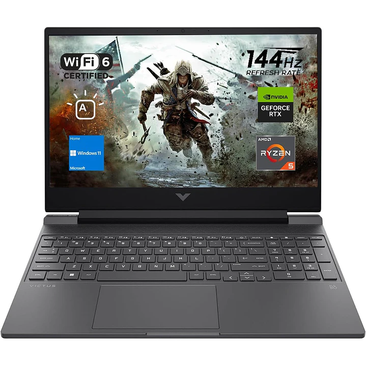 Notebook Gamer HP Victus 15 AMD Ryzen 5-7535HS 16GB DDR5 512GB SSD NVIDIA RTX 2050 Windows 11 Home 1
