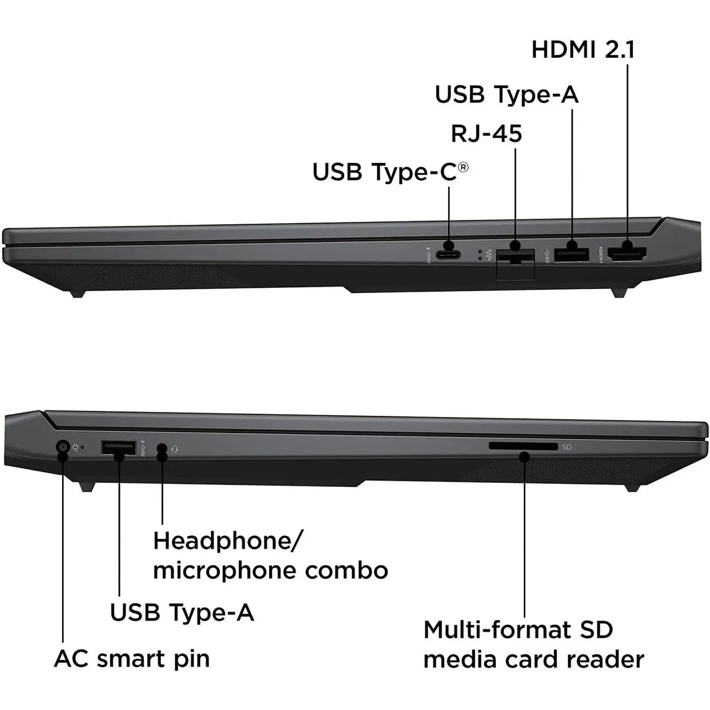 Notebook Gamer HP Victus 15 AMD Ryzen 5-7535HS 16GB DDR5 512GB SSD NVIDIA RTX 2050 Windows 11 Home 3