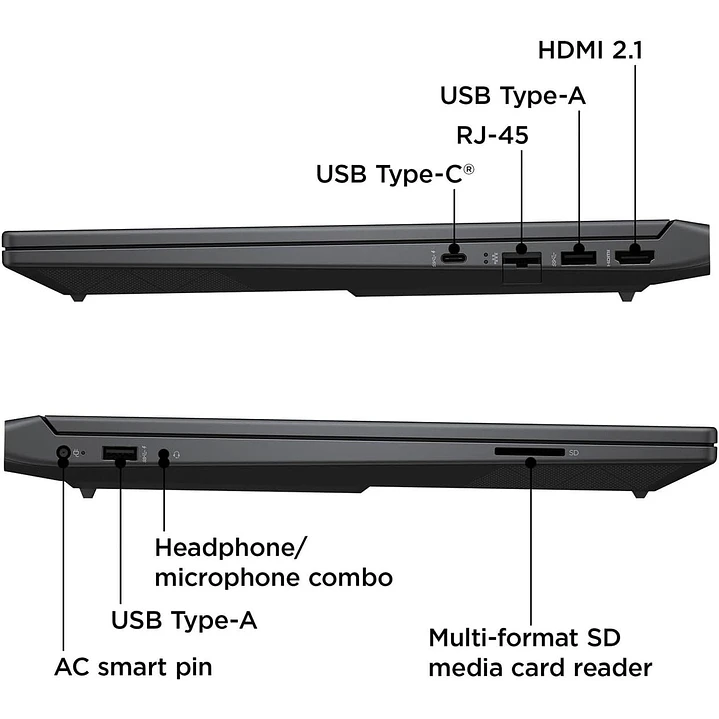 Notebook Gamer HP Victus 15 AMD Ryzen 5-7535HS 16GB DDR5 512GB SSD NVIDIA RTX 2050 Windows 11 Home 3