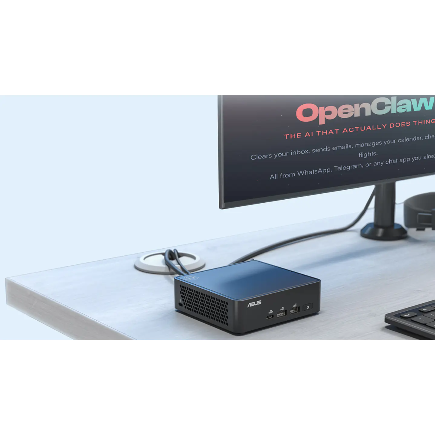 ASUS NUC 15 Pro Mini PC Barebone — Intel Core 7 240H, Wi-Fi 7, BT 5.4 2