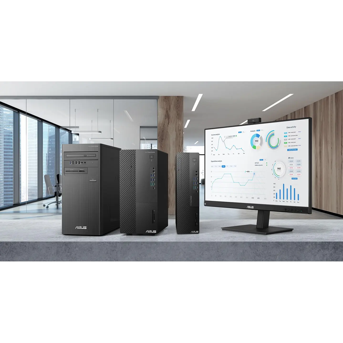 ASUS ExpertCenter CM Desktop PC — Intel Core i5, 16GB DDR5, 1TB NVMe, W11 Pro 2
