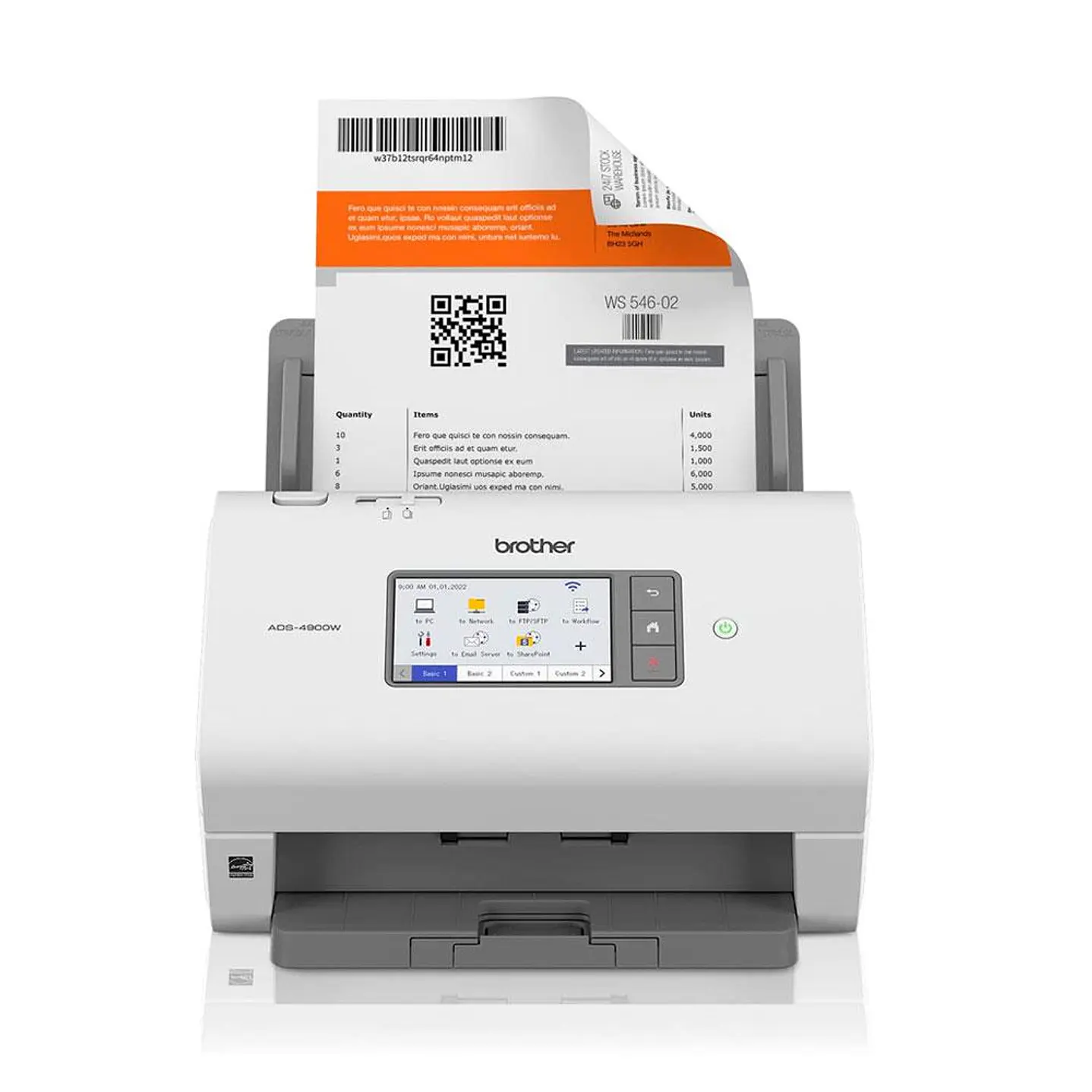 Brother ADS-4900W Escáner Dúplex 60ppm — Wi-Fi, USB, Digitalización Automática 1