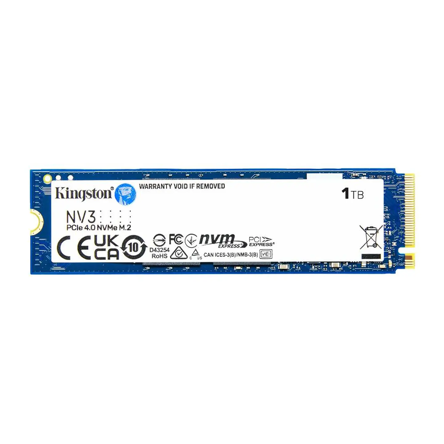 SSD Kingston NV3 1TB M.2 2280 NVMe PCIe 4.0 hasta 6000 MB/s SNV3S/1000G 1