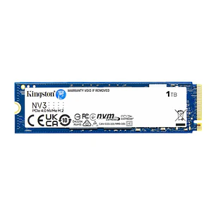 SSD Kingston NV3 1TB M.2 2280 NVMe PCIe 4.0 hasta 6000 MB/s SNV3S/1000G