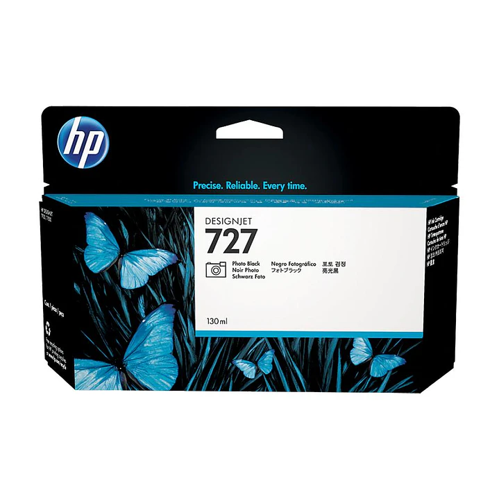 Cartucho Tinta HP 130ml Photo Black DesignJet Ink Cartridge B3P23A 1