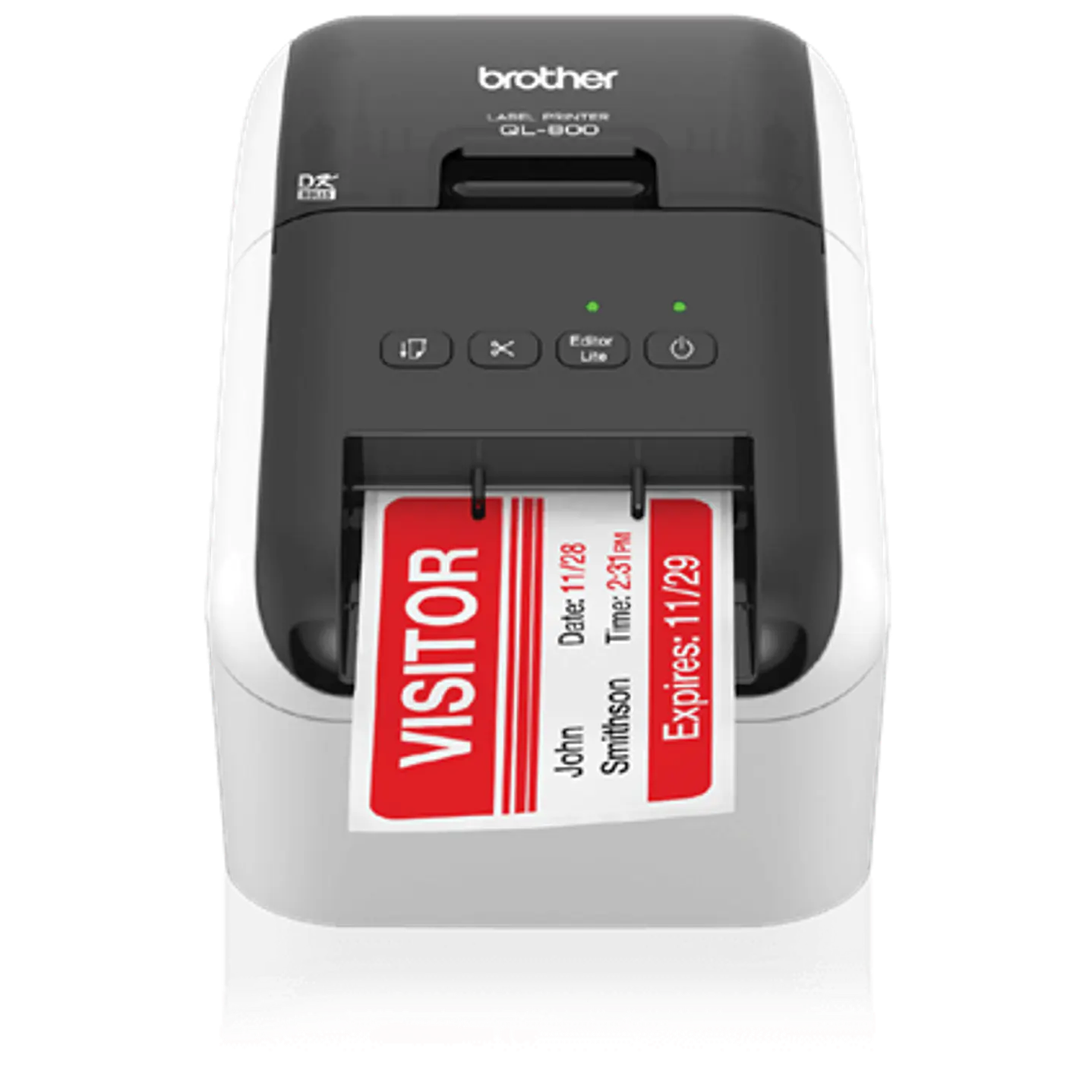 Impresora de Etiquetas Brother QL-800 Térmica Directa USB Doble Color 1