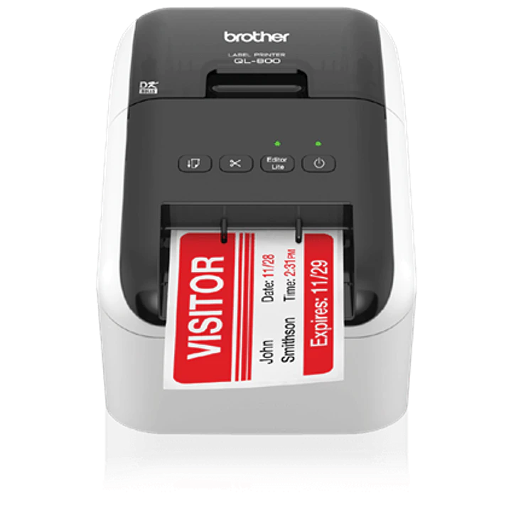 Impresora de Etiquetas Brother QL-800 Térmica Directa USB Doble Color 1