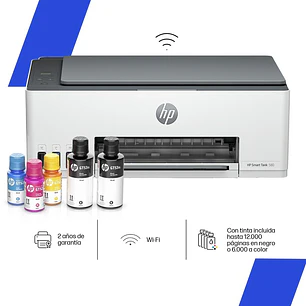 Impresora Multifuncional HP Smart Tank 580 Tinta Continua Color WiFi