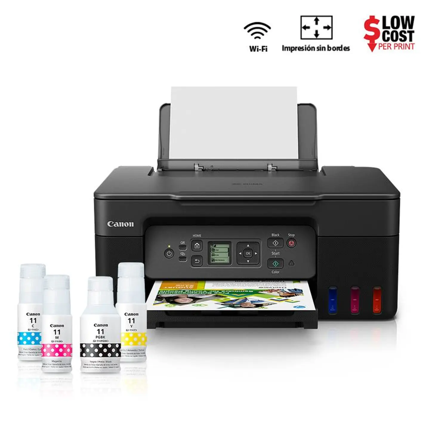 Impresora Multifuncional Canon PIXMA G3170 MegaTank WiFi Tinta Continua Color 2