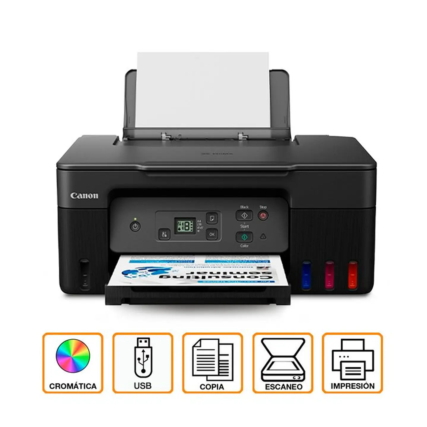 Impresora Multifuncional Canon PIXMA G2170 MegaTank Tinta Continua Color USB 1