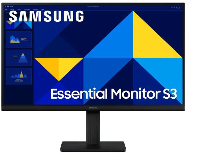 Monitor 22" Samsung Essential S3 (Full HD, IPS, VGA, HDMI, 100Hz, 5ms) Nuevo