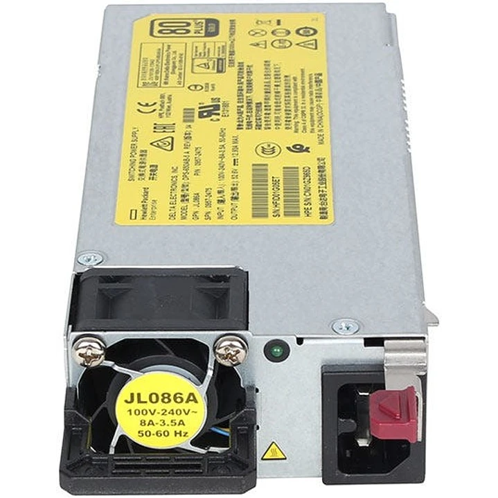 Fuente de Poder HPE Aruba X372 JL086A 54VDC 680W para Switches PoE 1