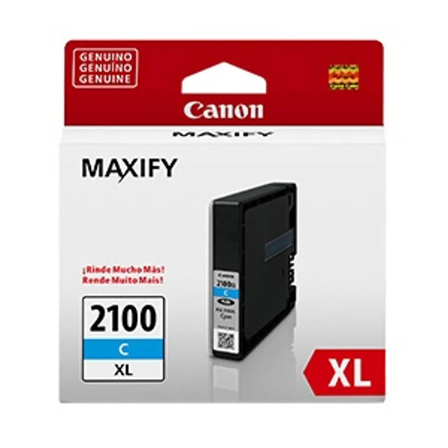 Cartucho de Tinta Canon PGI-2100XL Cian Original Maxify MB5310 / MB5410 1