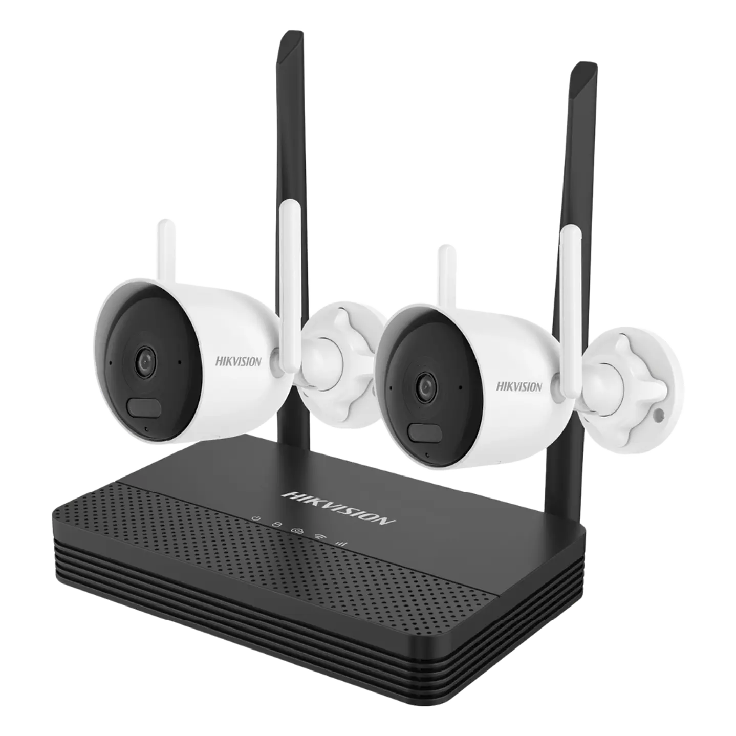 Kit Cámaras Wi-Fi Hikvision NKS422WBH NVS 4 Canales + 2 Cámaras Bullet 2MP H.265 microSD hasta 512GB 1