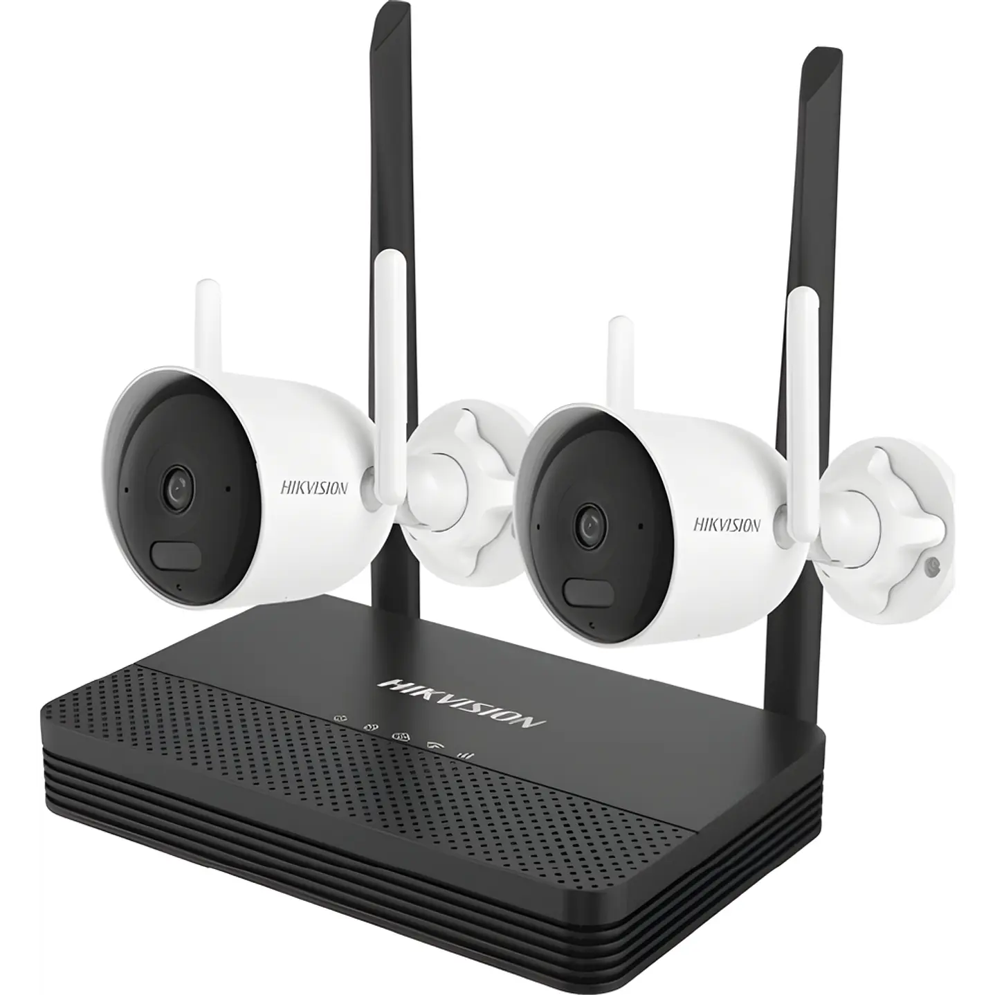 Kit Cámaras Wi-Fi Hikvision NKS422WBH NVS 4 Canales + 2 Cámaras Bullet 2MP H.265 microSD hasta 512GB 2