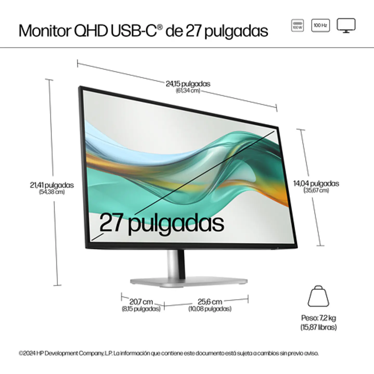 Monitor HP Serie 5 Pro 527pu 27