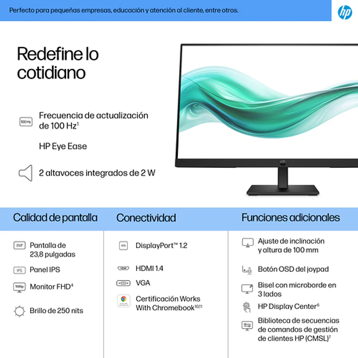 Monitor HP Serie 3 Pro 324ph 23.8