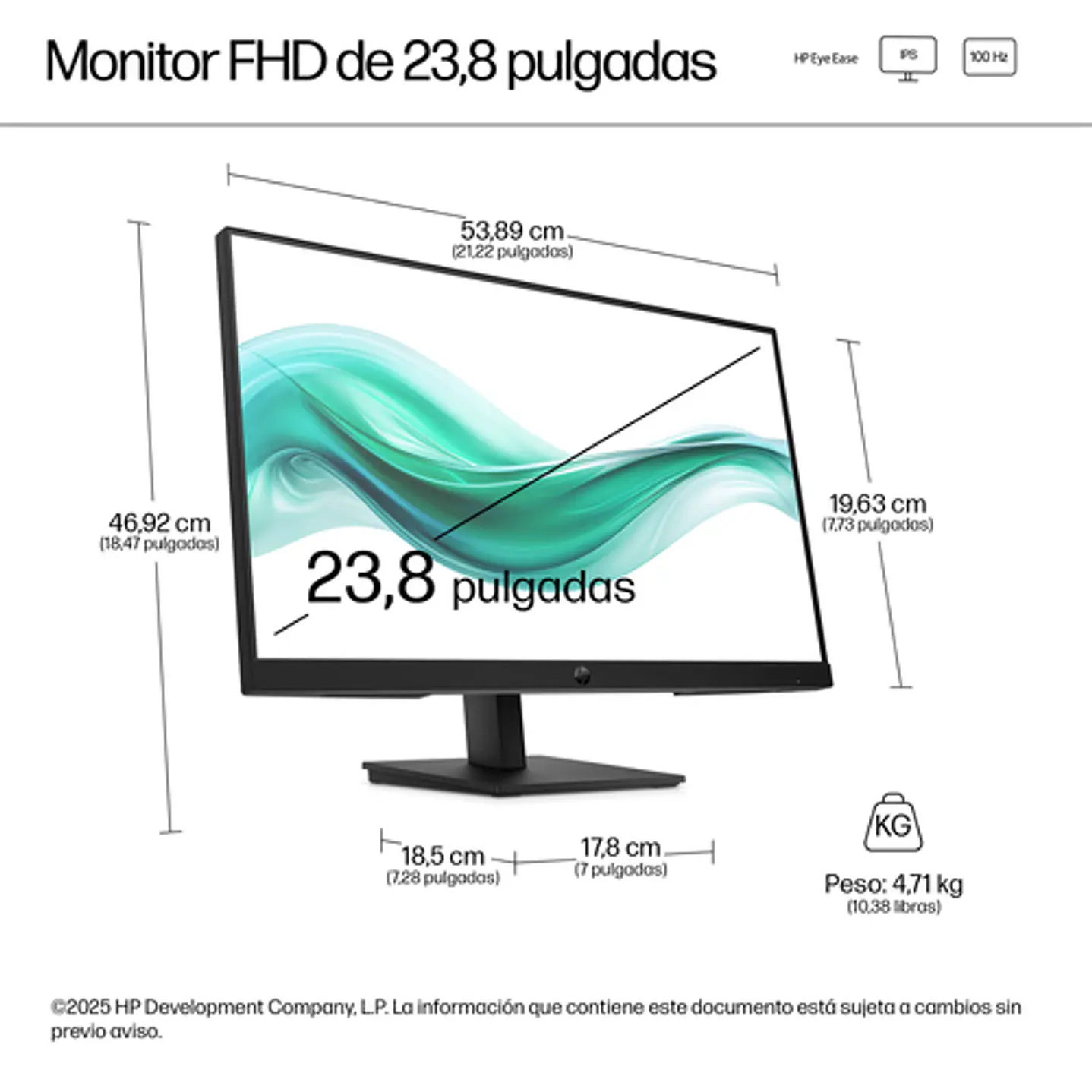 Monitor HP Serie 3 Pro 324ph 23.8