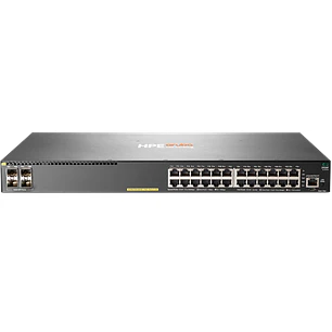 Switch HPE Aruba 2930F 24 Puertos Gigabit PoE+ 370W 4 SFP Administrable Capa 3 (JL261A)