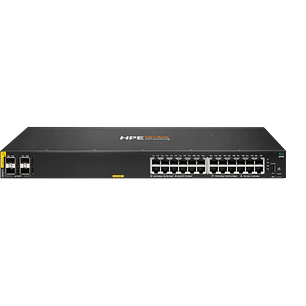 Switch HPE Aruba CX 6000 24 Puertos Gigabit PoE Clase 4 370W 4 SFP Administrable (R8N87A)