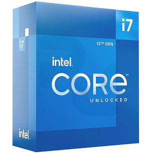 Procesador Intel Core i7-12700K 12 Núcleos 20 Hilos hasta 5.0 GHz 25MB LGA1700 12va Gen (BX8071512700K)