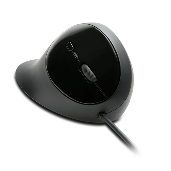 Mouse Ergonómico Kensington Pro Fit Ergo Alámbrico USB 3200 DPI 5 Botones Diestro Negro 1