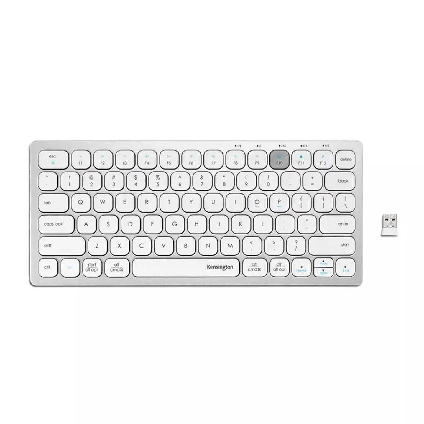 Teclado Inalámbrico Compacto Kensington K75504ES Multidispositivo Bluetooth / 2.4 GHz Blanco 1