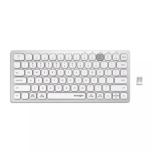 Teclado Inalámbrico Compacto Kensington K75504ES Multidispositivo Bluetooth / 2.4 GHz Blanco