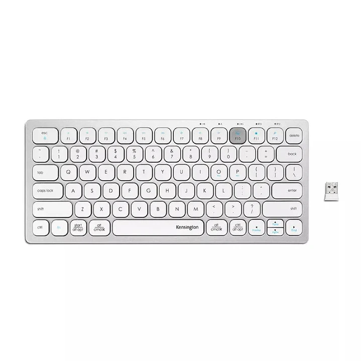 Teclado Inalámbrico Compacto Kensington K75504ES Multidispositivo Bluetooth / 2.4 GHz Blanco 1