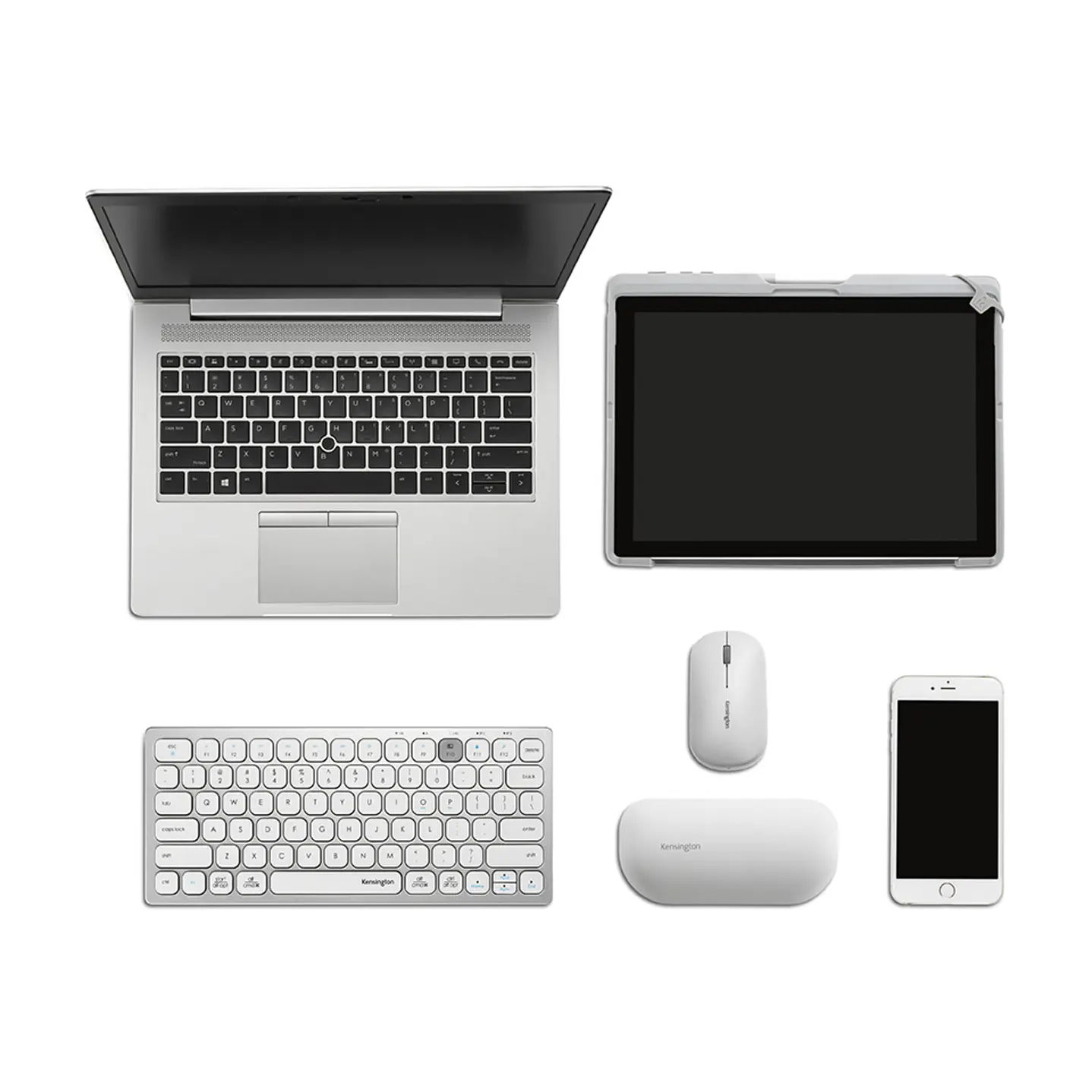 Teclado Inalámbrico Compacto Kensington K75504ES Multidispositivo Bluetooth / 2.4 GHz Blanco 4
