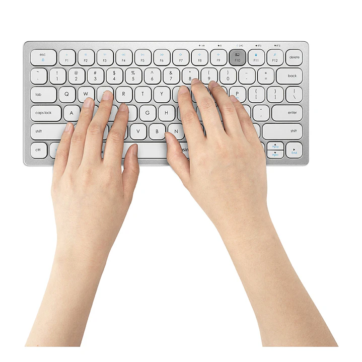 Teclado Inalámbrico Compacto Kensington K75504ES Multidispositivo Bluetooth / 2.4 GHz Blanco 5