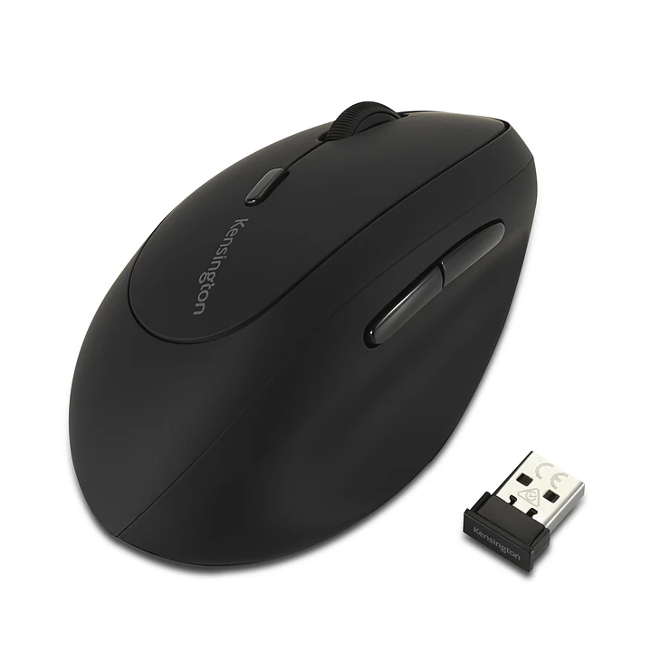Mouse Vertical Ergonómico Inalámbrico Kensington Pro Fit K79810 para Zurdos 1600 DPI Negro 1