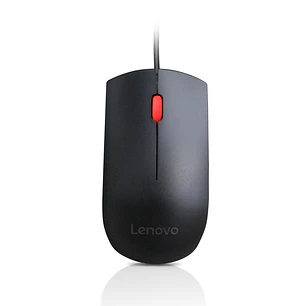 Mouse Óptico Lenovo Essential USB 1600 DPI 3 Botones Negro