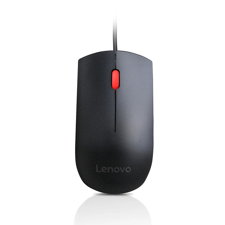 Mouse Óptico Lenovo Essential USB 1600 DPI 3 Botones Negro 2