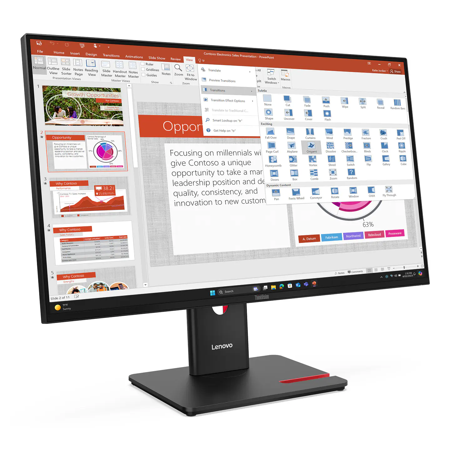 Monitor Lenovo ThinkVision T27-40 27