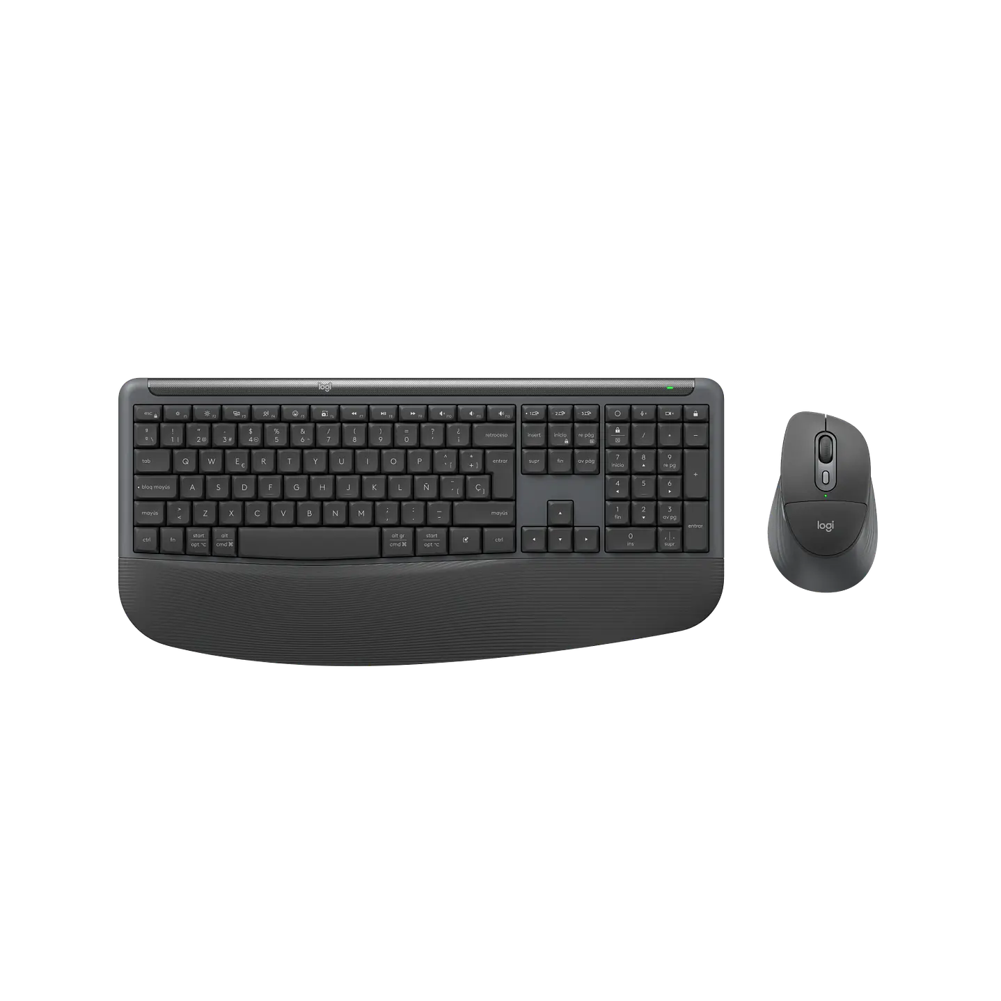 Combo Teclado y Mouse Inalámbrico Logitech Signature Comfort Plus MK880 Español Grafito 1