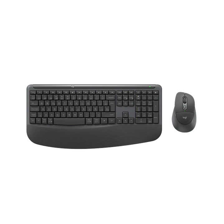 Combo Teclado y Mouse Inalámbrico Logitech Signature Comfort Plus MK880 Español Grafito 1