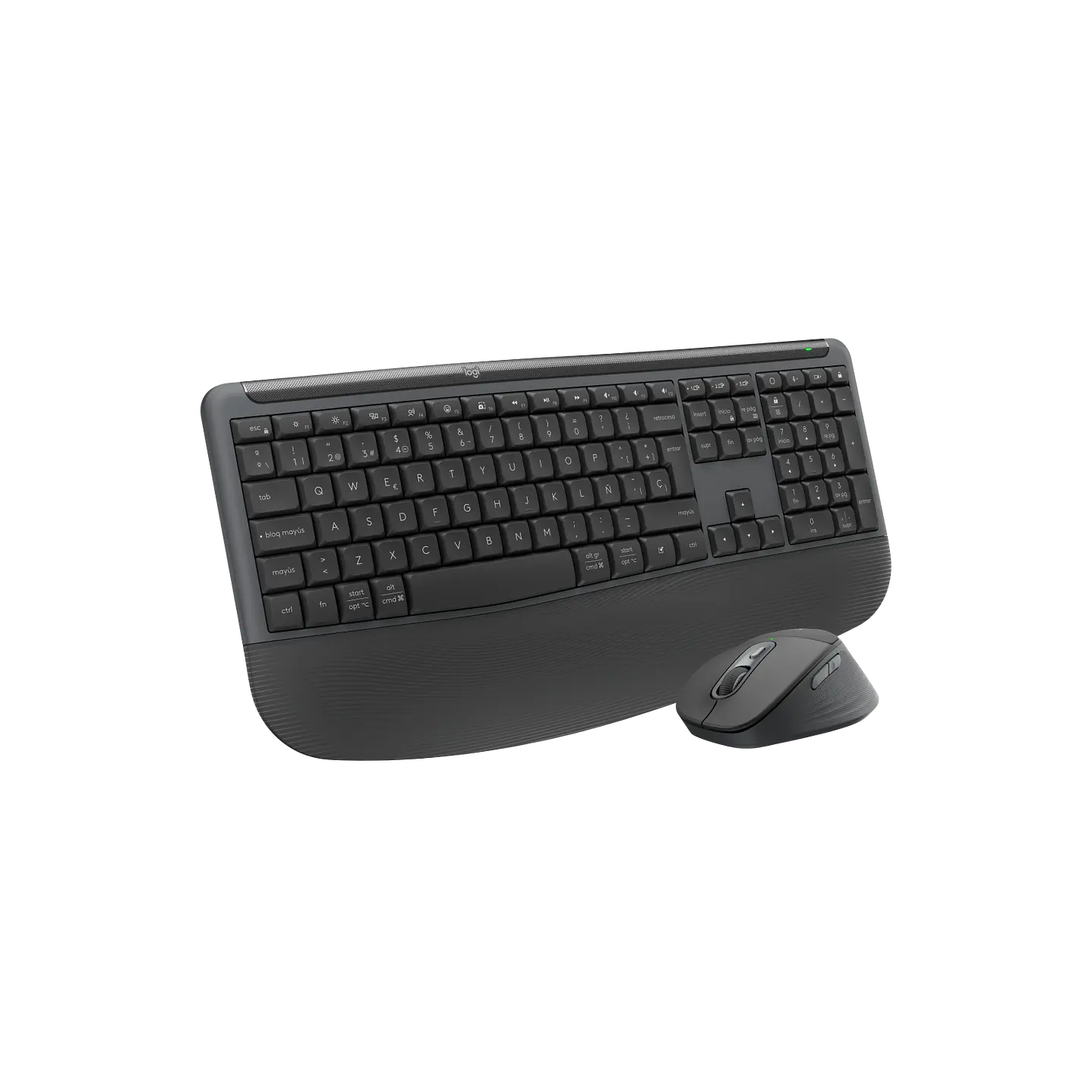 Combo Teclado y Mouse Inalámbrico Logitech Signature Comfort Plus MK880 Español Grafito 2