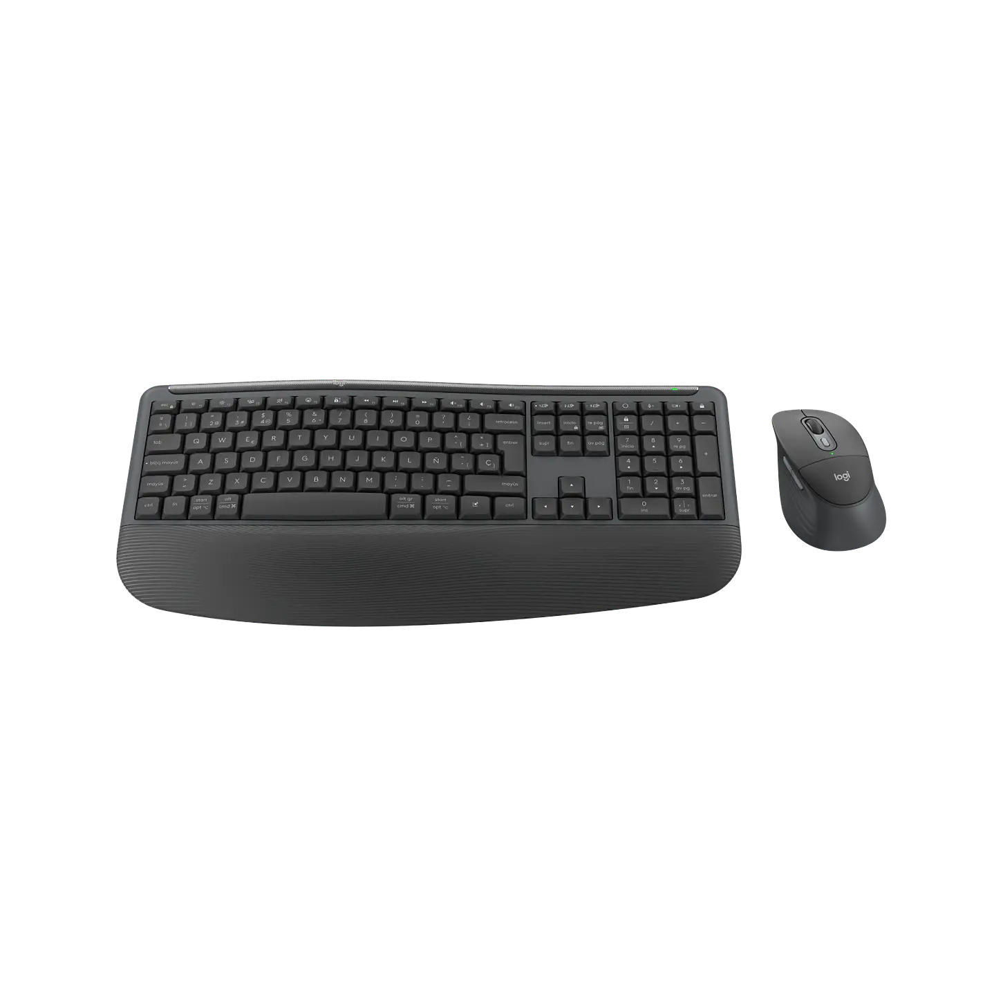 Combo Teclado y Mouse Inalámbrico Logitech Signature Comfort Plus MK880 Español Grafito 3