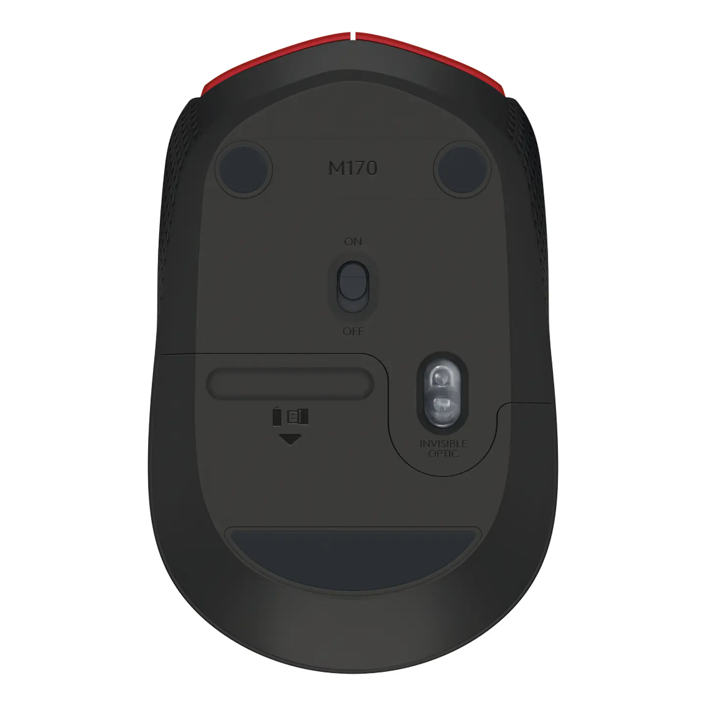 MOUSE INALAMBRICO M170 ROJO 2