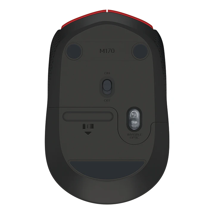 MOUSE INALAMBRICO M170 ROJO 2