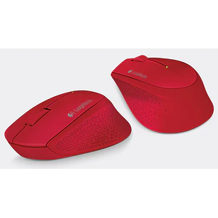 MOUSE OPTICO INALAMBRICO M280 ROJO 2.4 GHz LOGITECH