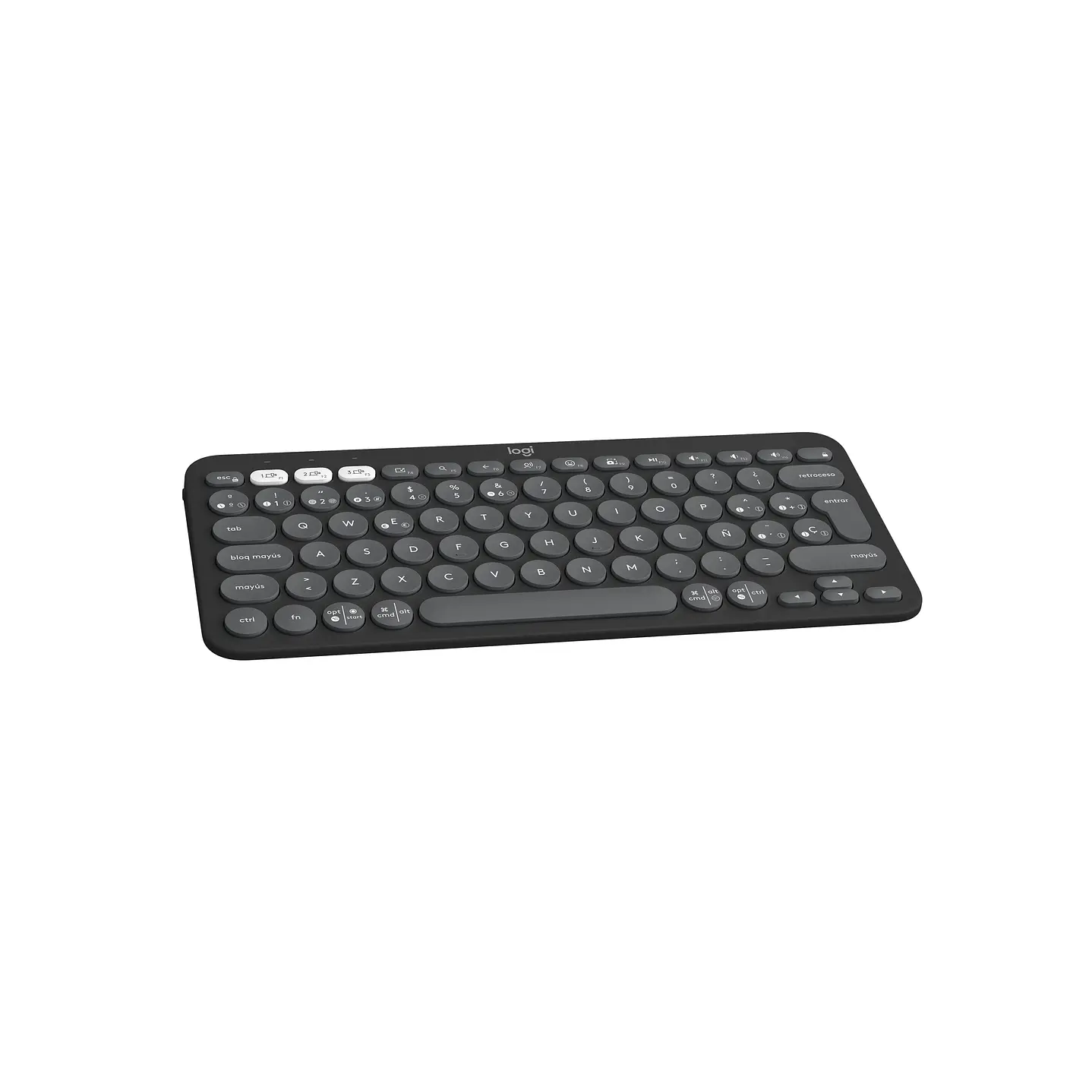 920-011783 TECLADO PEBBLE 2 K380 GRAFITO 4