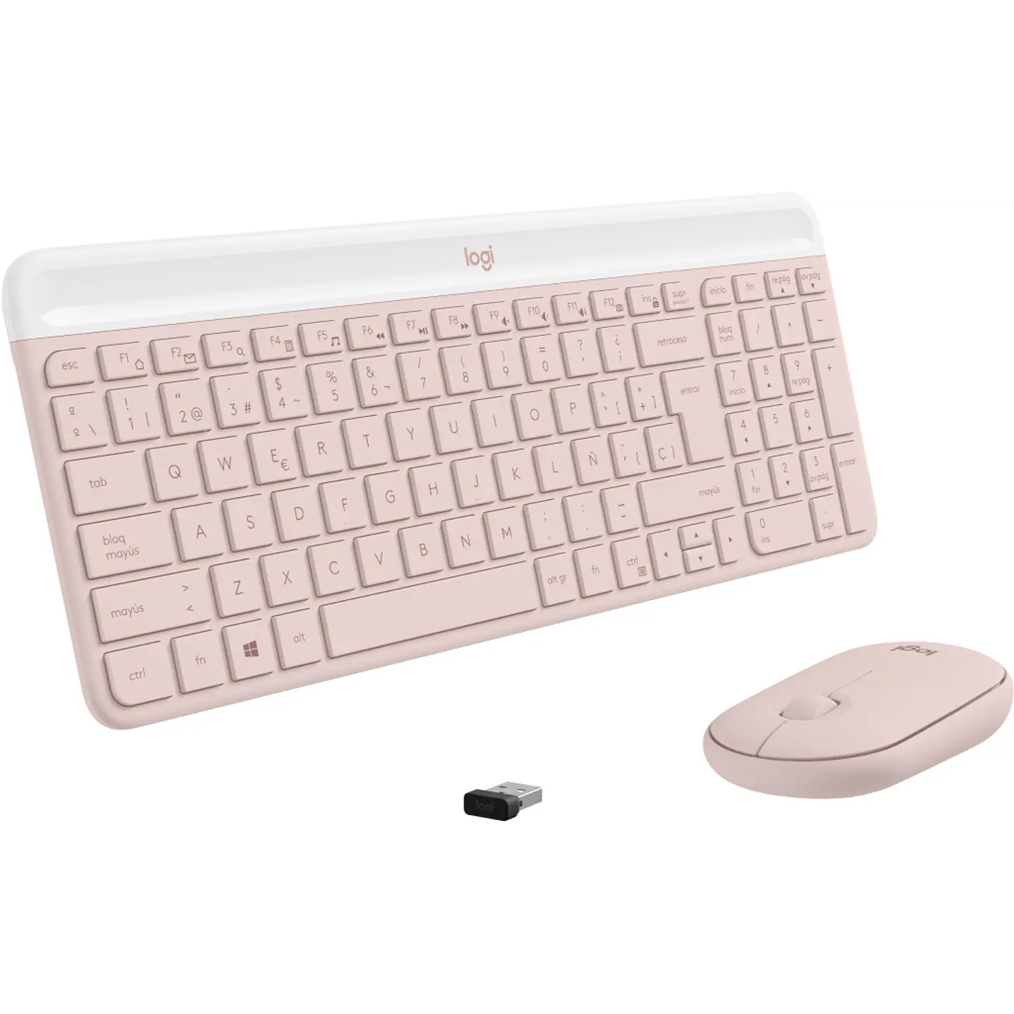 920-011312 COMBO TECLADO MOUSE MK470 PINK 4