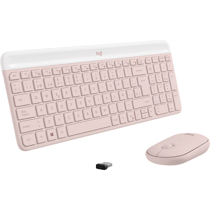 920-011312 COMBO TECLADO MOUSE MK470 PINK 4